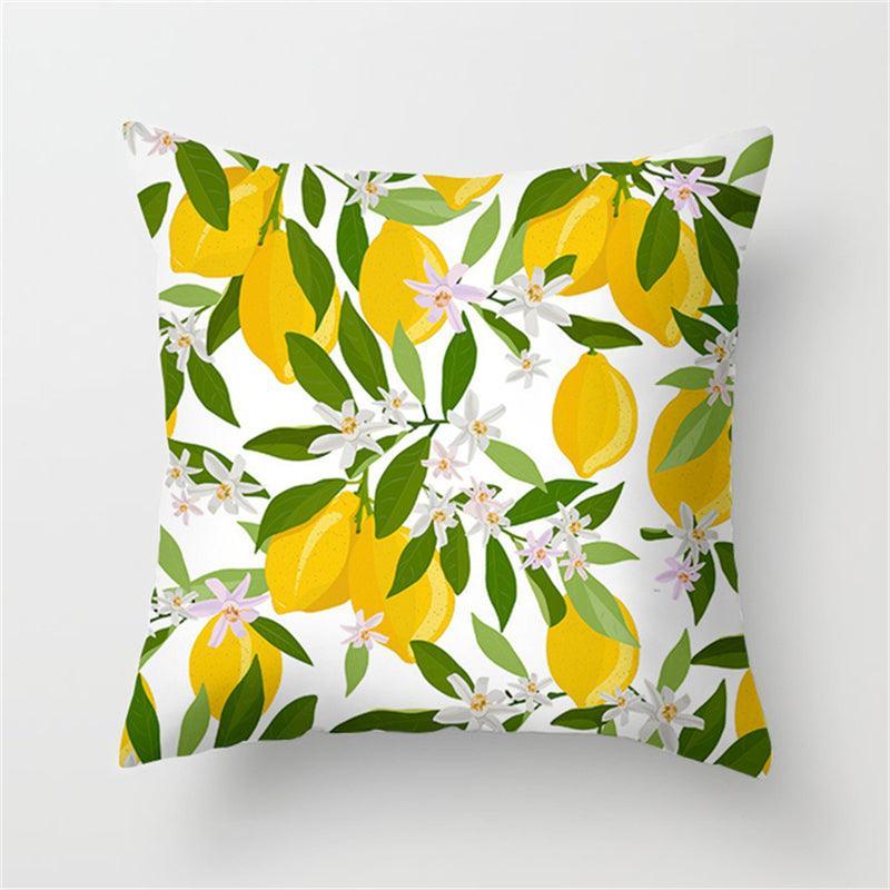 Nature-inspired outdoor cushion cover for home garden and patio decor.