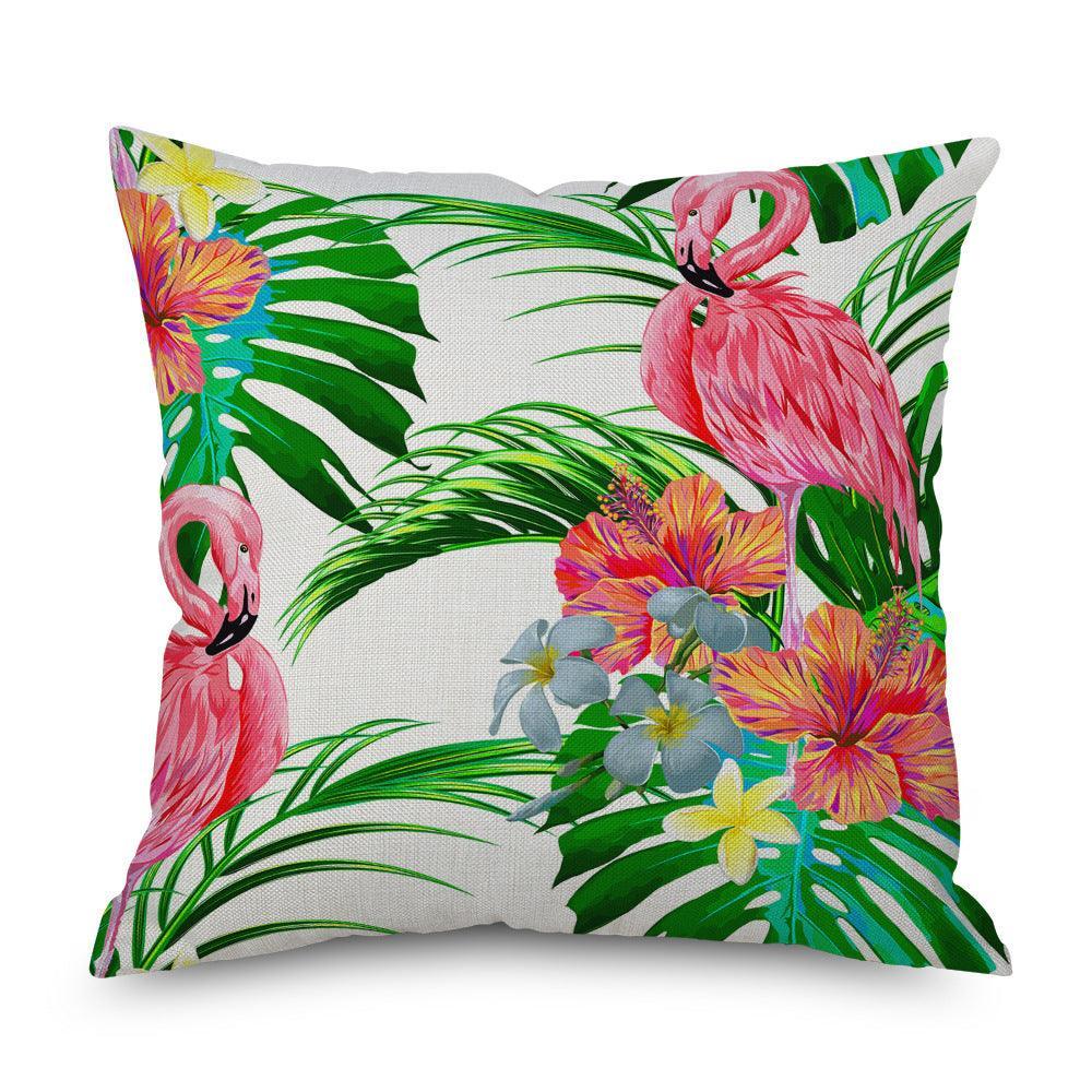 Durable outdoor cushion cover featuring a bird design, perfect for patio or garden seating.