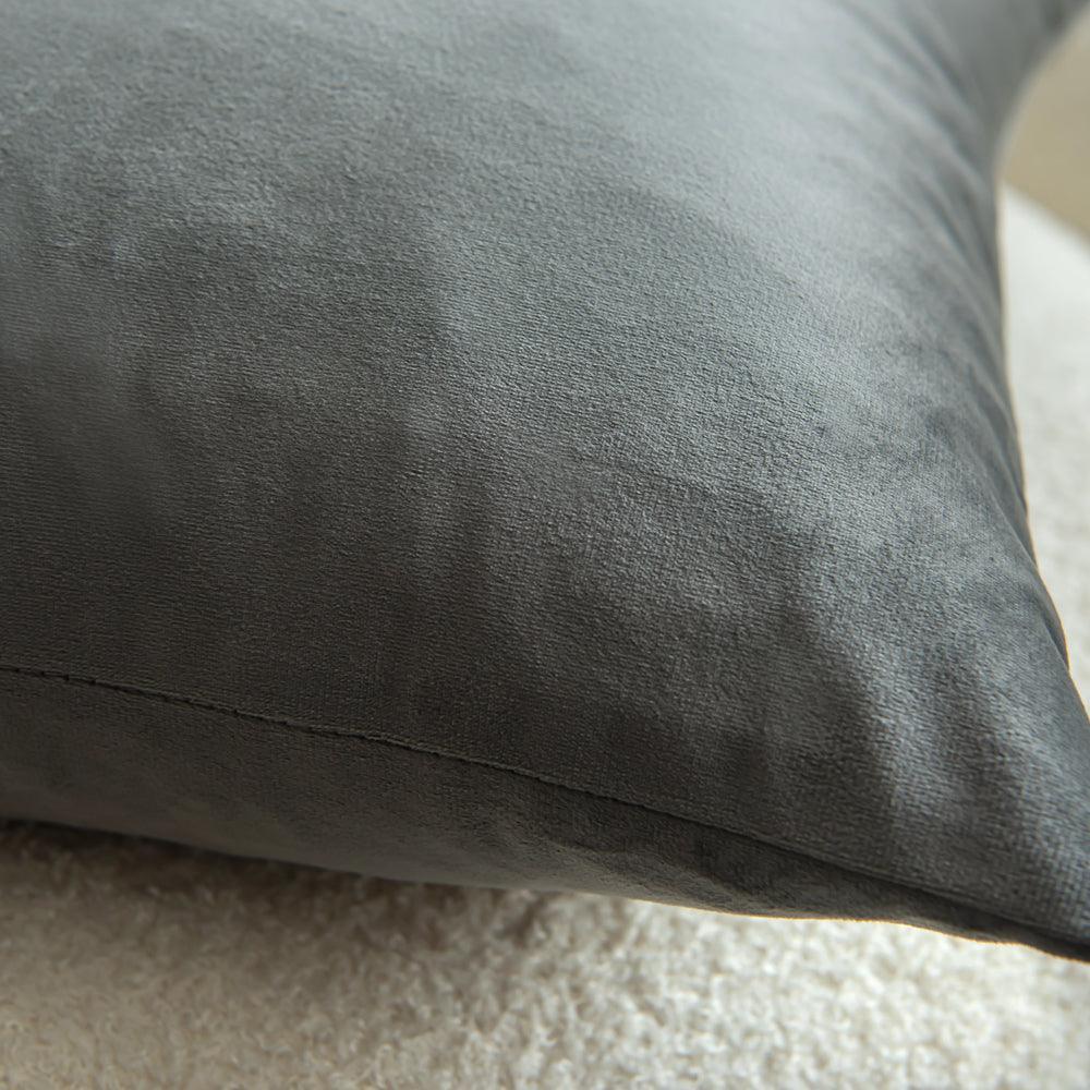 Dutch Velvet Grey Colour Cushion Covers 45X45CM & 50X50CM