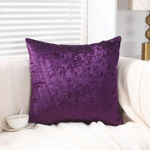 Crushed Ice Velvet Square Cushion Cover - 16" 18" 20" 22" 24"