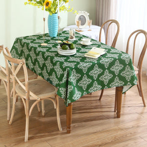 Spill-proof and easy-clean table cloth for garden, patio, or kitchen use