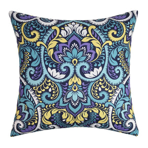 Water-resistant and stain-resistant outdoor floral cushion cover 45x45cm for home and garden.