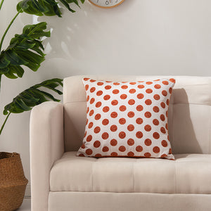 Multiple Geometric Pattern Orange Cushion Cover 45cm x 45cm 18x18 Inches