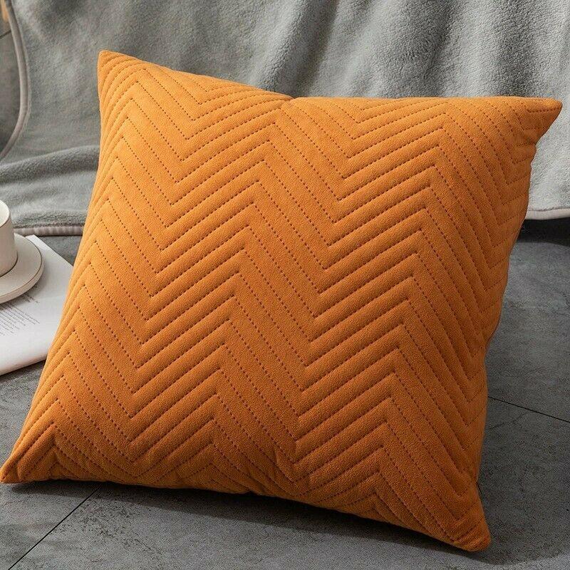 Herringbone Velvet Cushion Covers 18 X 18"