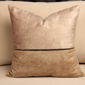 Golden Chain Polyester PU Cushion Cover Hotel Home Decoration 45x45cm