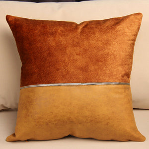 Golden Chain Polyester PU Cushion Cover Hotel Home Decoration 45x45cm