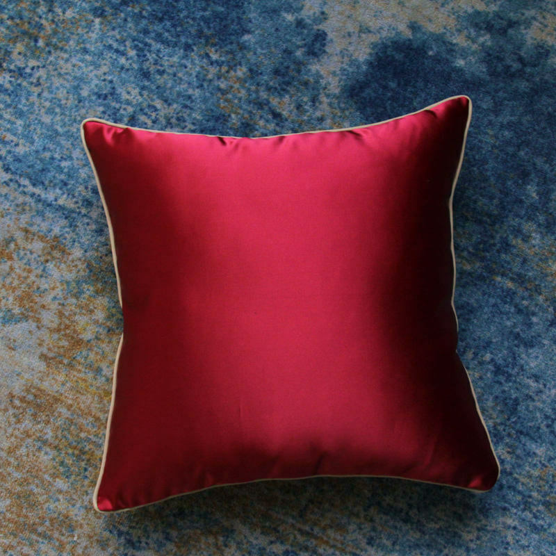 Branch  Pattern Jacquard Silk Soft Cushion Cover for Home Hotel