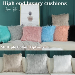 Long Fur Cushion Covers 18 X 18 "