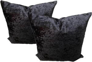 Crushed Ice Velvet Cushion Covers | Set of 2 & 4 pcs (45 cm, 50 cm, 55 cm, 60 cm)