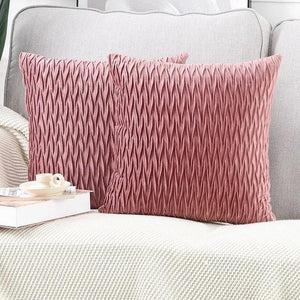 Scissors Pattern Design Velvet Cushion Covers 45 x 45 cm ( 3 Colours - Set of 1 pcs)