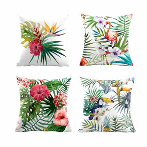 Water-resistant and stain-resistant outdoor floral cushion cover 45x45cm for home and garden