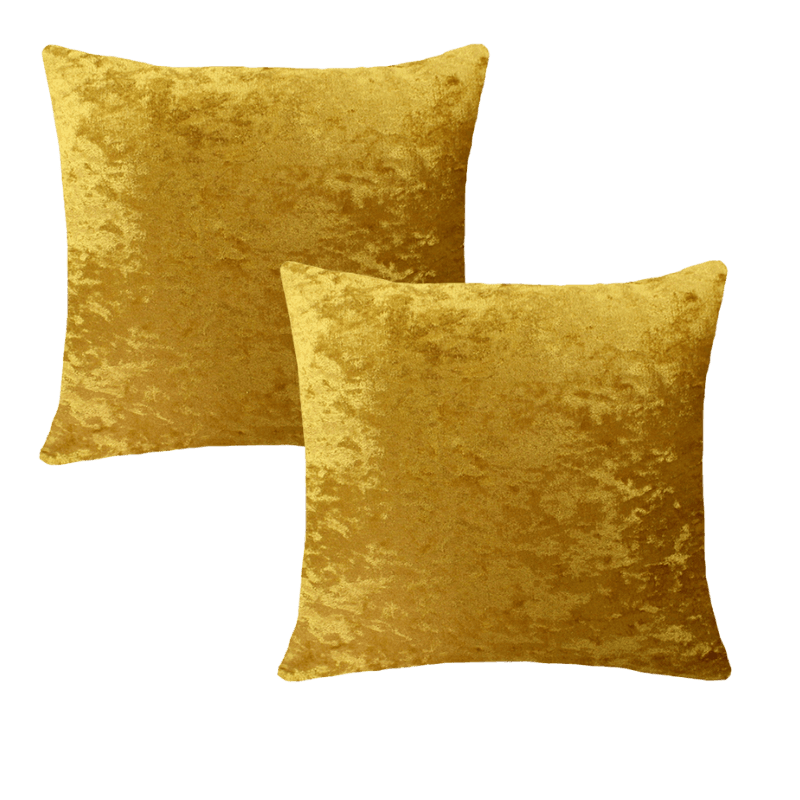 Crushed Ice Velvet Cushion Covers | Set of 2 & 4 pcs (45 cm, 50 cm, 55 cm, 60 cm)