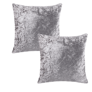 Crushed Ice Velvet Cushion Covers | Set of 2 & 4 pcs (45 cm, 50 cm, 55 cm, 60 cm)