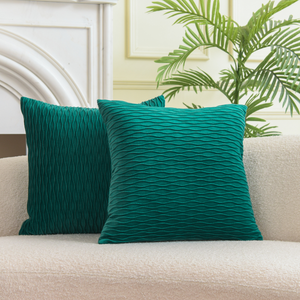 Wave Pattern Velvet Cushion Covers ( 45X45CM, 50CMx50CM and 55x55CM)