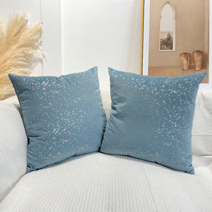 Gold Stamp Dots Velvet Cushion Covers 45 x 45 cm - Available in 8 Colours