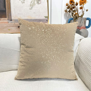 Gold Stamp Dots Velvet Cushion Covers 45 x 45 cm - Available in 8 Colours