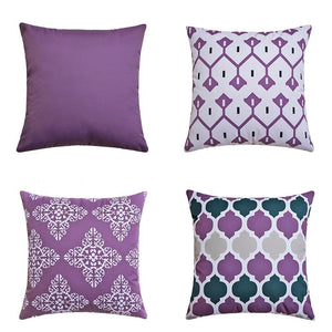 Weatherproof purple colour cushion cover in 45x45cm size, perfect for outdoor seating