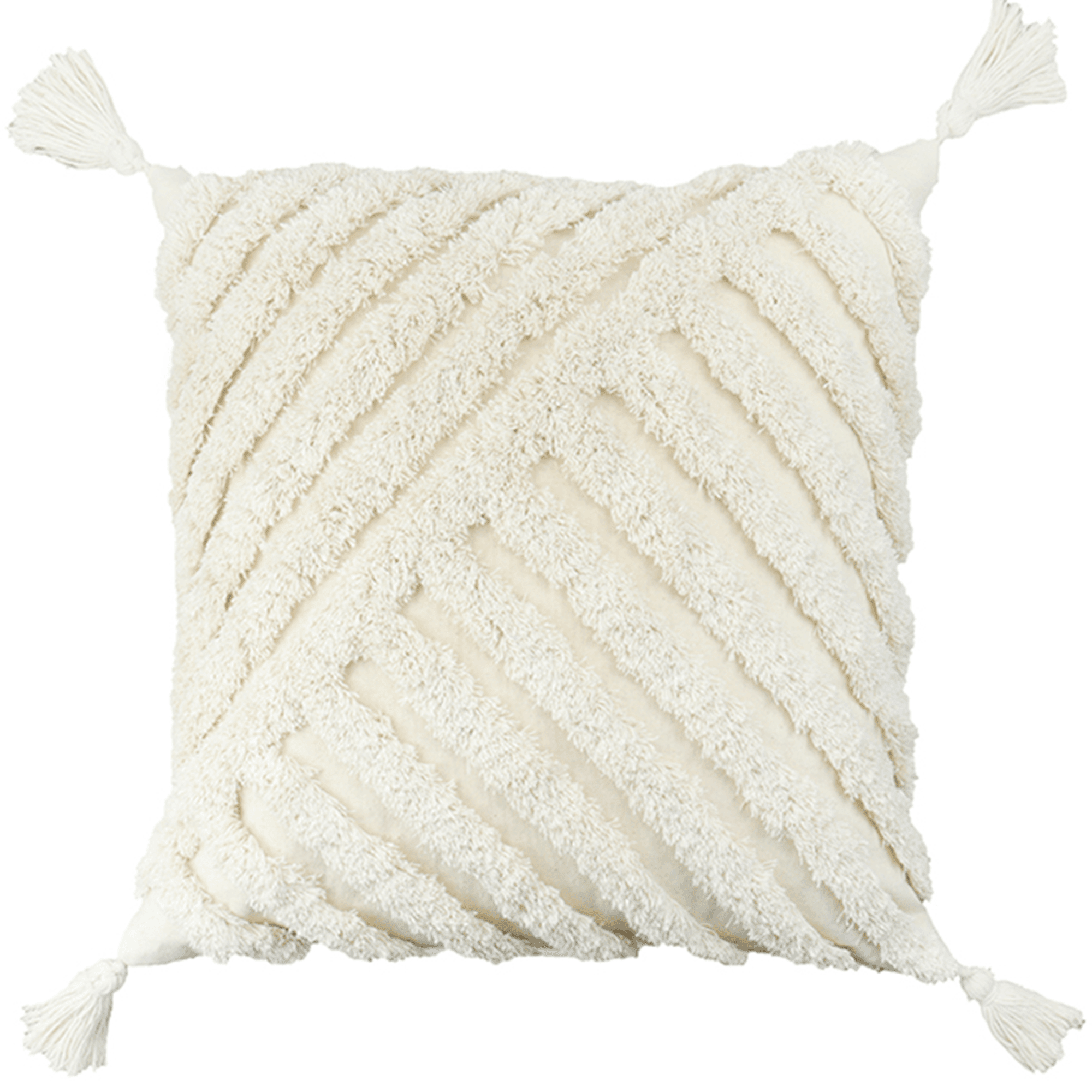 Pure cotton custom boho tassel style tufted cushion cover for home decoration